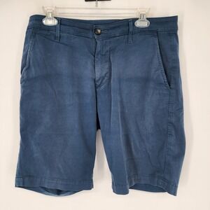AG‎ Adriano Goldschmied The Griffin Shorts Mens 32R Blue 10" Inseam Chino